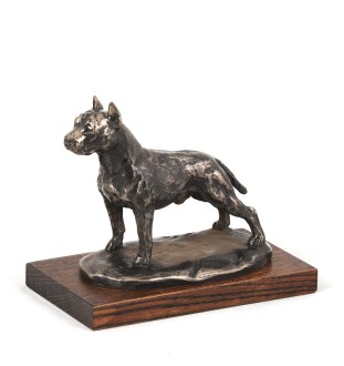 Amerykański Staffordshire terrier figurka na drewnie Art-Dog